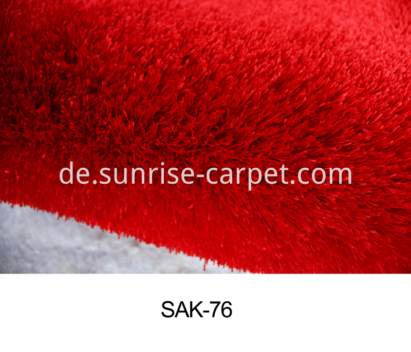 Polyester Silk Thick Yarn Shaggy Rug